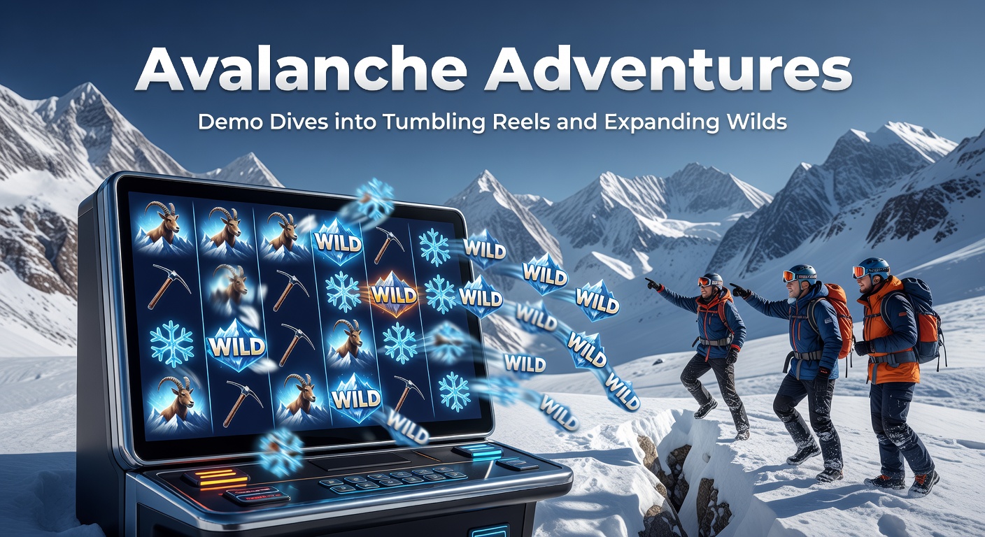 Dynamic illustration of symbols tumbling down in an avalanche slot feature, with winning combinations exploding and new symbols cascading into place