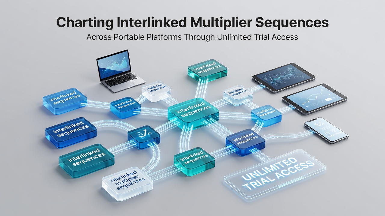 Mobile screen captures illustrating multiplier progression steps in trial mode for new progressive slot releases