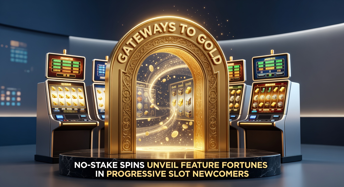 Close-up of a progressive slot demo screen capturing a feature fortune activation, with golden gateways unlocking cascading jackpots and multiplier boosts