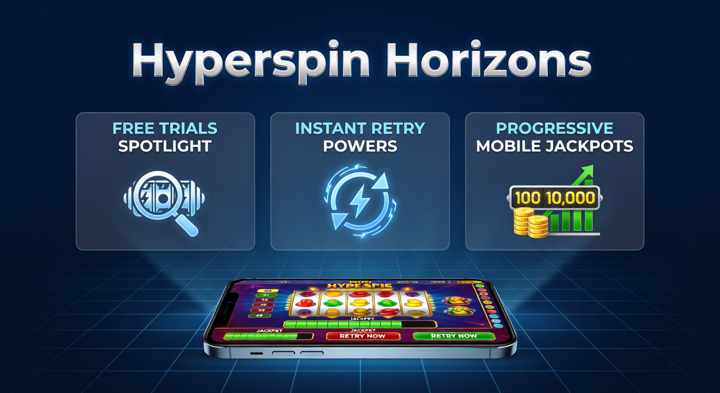 Dynamic Hyperspin reels activating an instant retry after a winning spin in a vibrant mobile jackpot slot