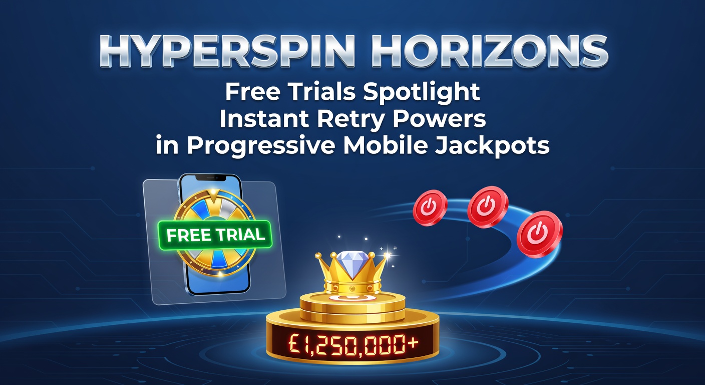 Progressive jackpot meter climbing during a Hyperspin instant retry sequence on a mobile device screen