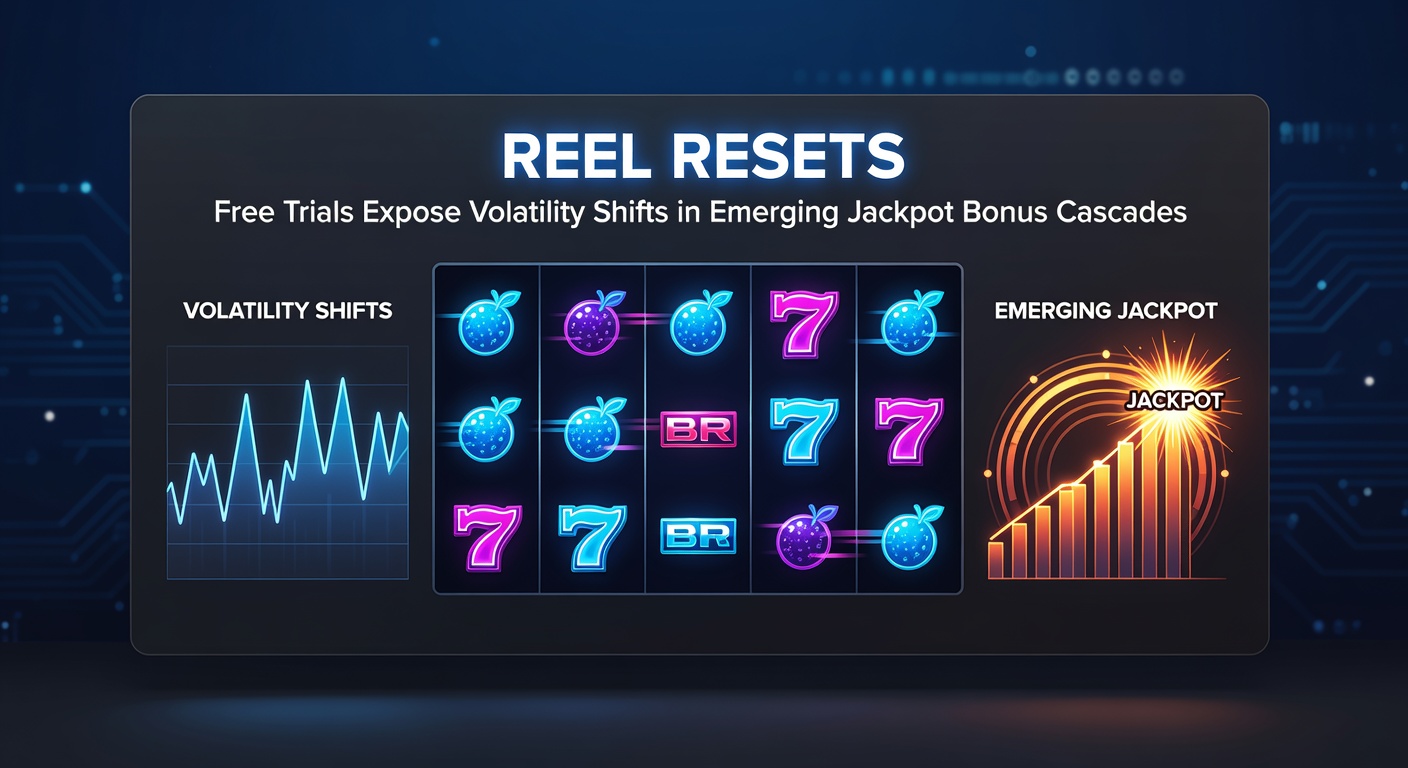 Dynamic slot reels resetting mid-spin during a free trial demo, highlighting cascading symbols and jackpot buildup