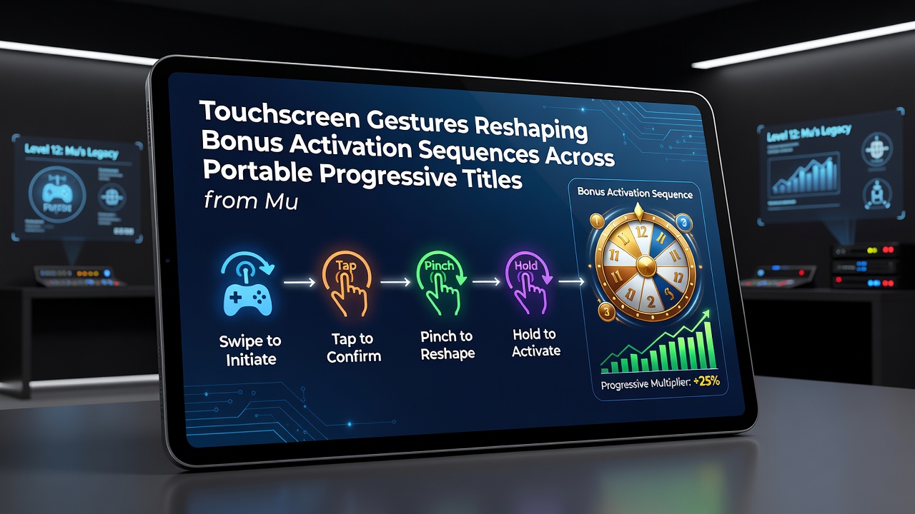 Close-up view of a smartphone screen during a gesture-based bonus activation in a progressive slot title